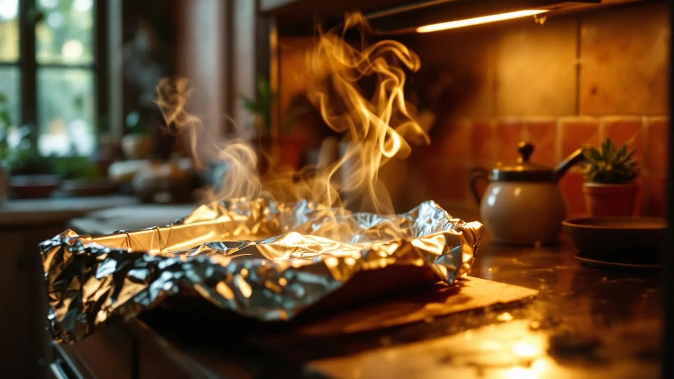 Carta Stagnola nel forno: l’avvertimento che nessuno ti dice per evitare fumi in cucina