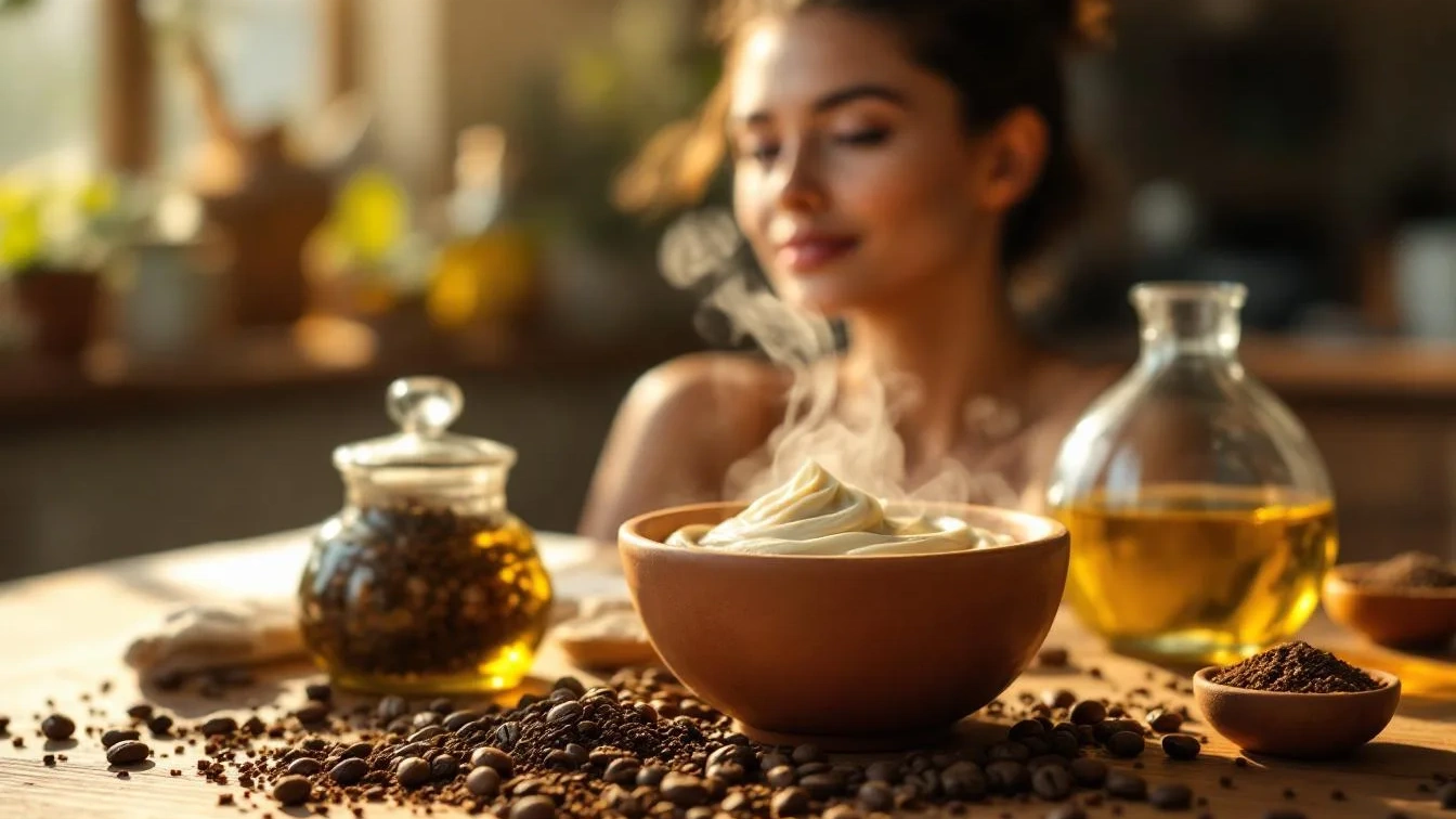 Fondi di Caffè e Olio d’Oliva: la maschera viso per togliere il grigiore della stanchezza