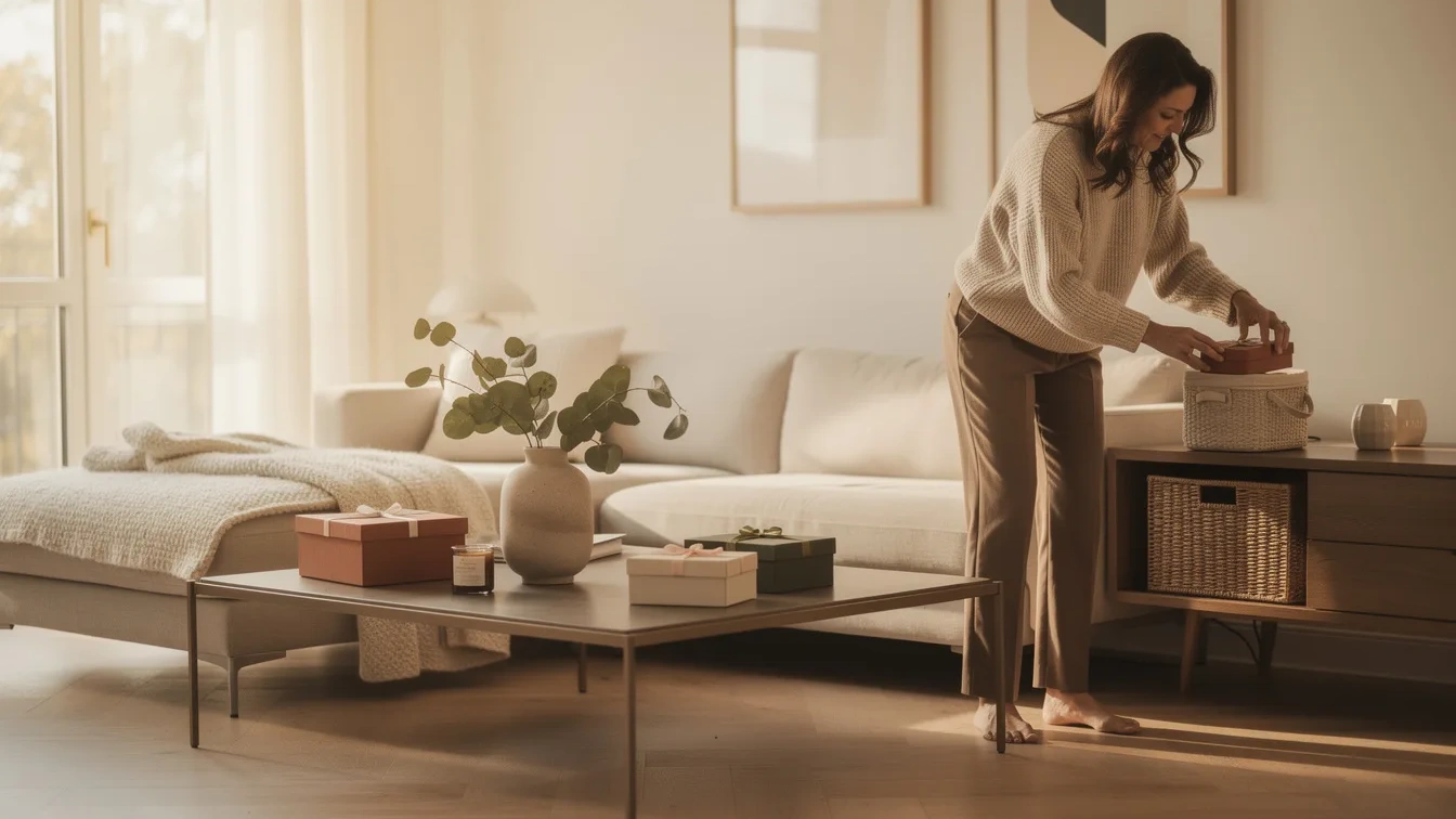 La regola dei 2 minuti: come tenere in ordine il soggiorno nonostante i regali