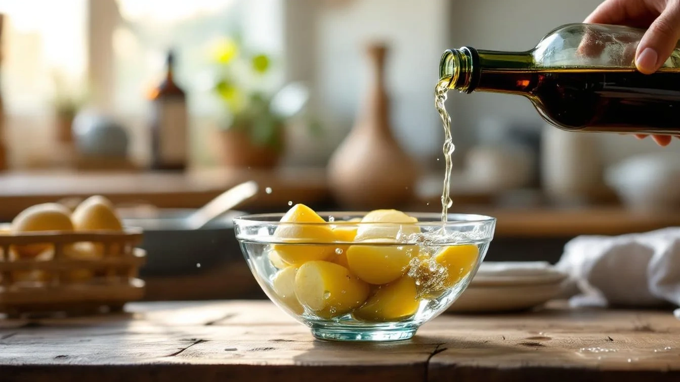 Metti un tappo di Aceto nell’acqua delle patate: il segreto per farle rimanere sode
