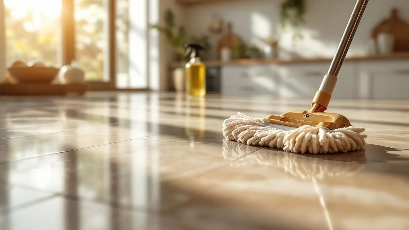 Pavimenti perfetti dopo il cenone: il segreto per sgrassare tutto senza fatica e prodotti chimici.